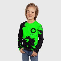 Лонгслив детский Portal черный дым, цвет: 3D-принт — фото 2