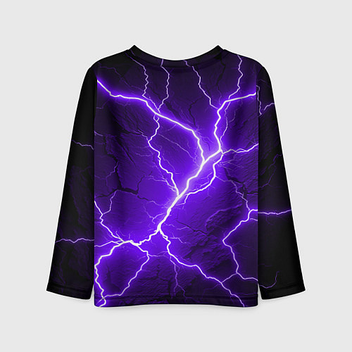 Детский лонгслив Color purple black / 3D-принт – фото 2