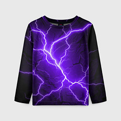 Детский лонгслив Color purple black