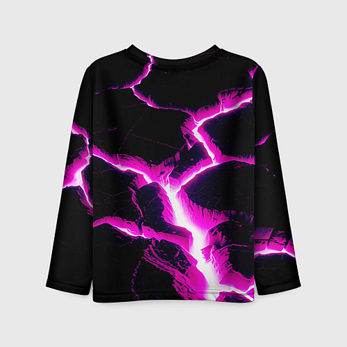 Детский лонгслив Color pink black / 3D-принт – фото 2