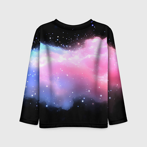 Детский лонгслив Inzoi логотип и кошечка на облаке / 3D-принт – фото 2