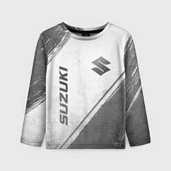 Лонгслив детский Suzuki - white gradient вертикально, цвет: 3D-принт