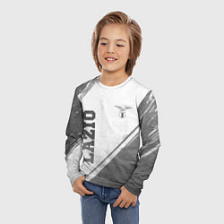 Лонгслив детский Lazio - white gradient вертикально, цвет: 3D-принт — фото 2