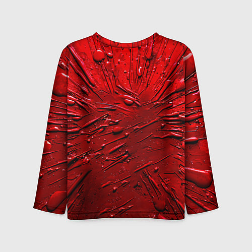 Детский лонгслив Бильярдный шар на красном / 3D-принт – фото 2