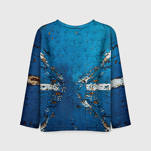 Детский лонгслив Бейсбольная бита на синем / 3D-принт – фото 2