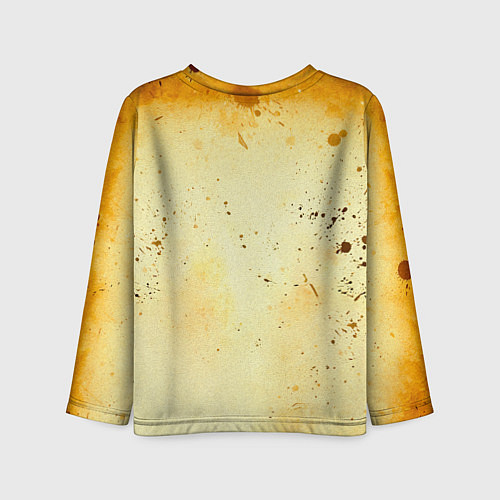 Детский лонгслив Горный велосипед на бежевом / 3D-принт – фото 2