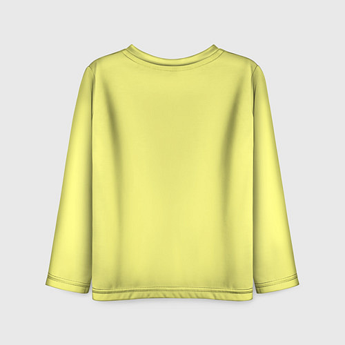 Детский лонгслив Сливочно жёлтый цвет / 3D-принт – фото 2