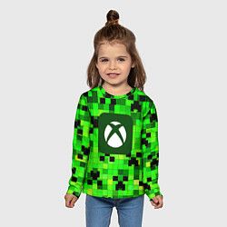 Лонгслив детский Minecraft xbox, цвет: 3D-принт — фото 2