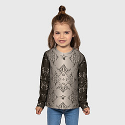 Лонгслив детский Узоры с градиентом, цвет: 3D-принт — фото 2