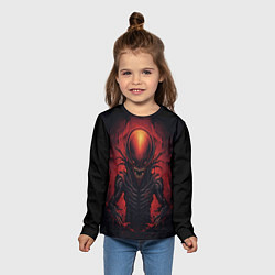 Лонгслив детский Злой инопланетянин из портала, цвет: 3D-принт — фото 2