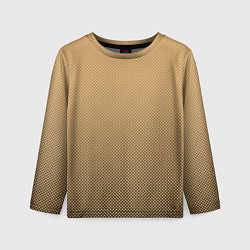 Лонгслив детский Градиент бежевый текстура, цвет: 3D-принт