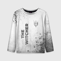 Детский лонгслив The Witcher - white gradient вертикально