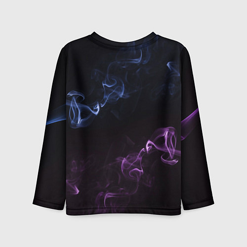 Детский лонгслив Color black blue pink / 3D-принт – фото 2