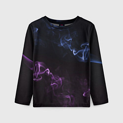Лонгслив детский Color black blue pink, цвет: 3D-принт