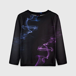 Лонгслив детский Color black blue pink, цвет: 3D-принт
