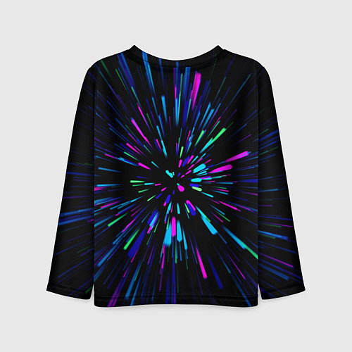 Детский лонгслив Neon rods / 3D-принт – фото 2
