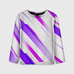 Лонгслив детский Color white pink, цвет: 3D-принт