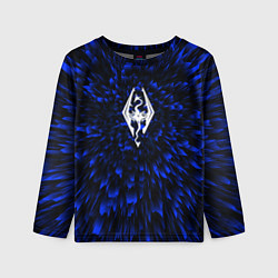Лонгслив детский Skyrim blue energy, цвет: 3D-принт