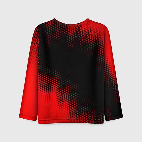 Детский лонгслив Infiniti - red gradient посередине / 3D-принт – фото 2