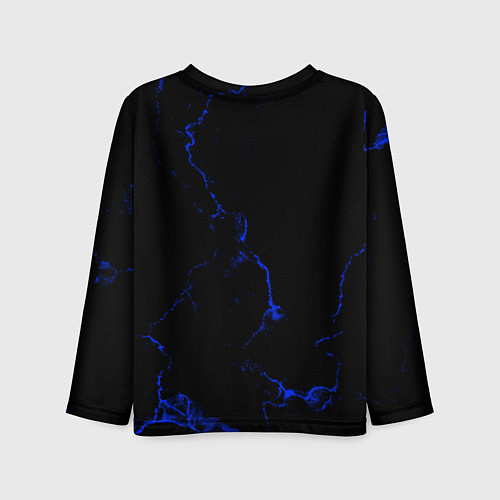 Детский лонгслив Color black blue / 3D-принт – фото 2