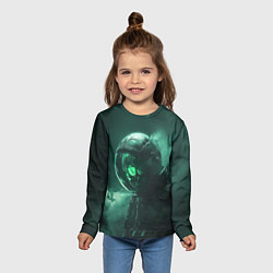 Лонгслив детский Космический скелет, цвет: 3D-принт — фото 2