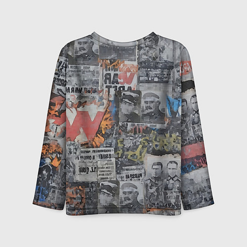 Детский лонгслив 80 лет помним гордимся / 3D-принт – фото 2
