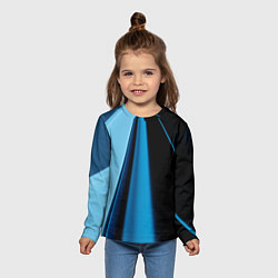Лонгслив детский Black blue, цвет: 3D-принт — фото 2