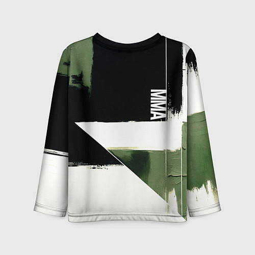 Детский лонгслив Русский ММА на фоне герба России / 3D-принт – фото 2