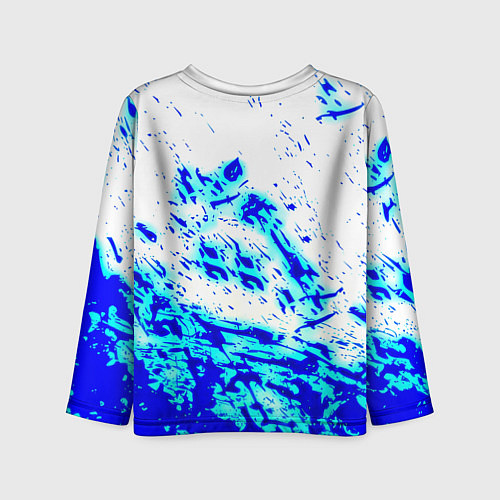 Детский лонгслив Daysgone голубые краски / 3D-принт – фото 2