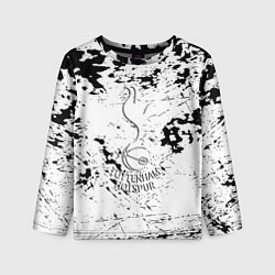 Лонгслив детский Тоттенхэм черно белые краски, цвет: 3D-принт