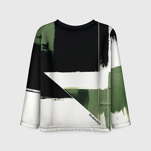 Детский лонгслив Subaru эмблема / 3D-принт – фото 2