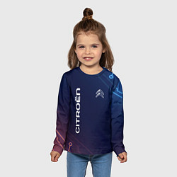 Лонгслив детский Citroen абстракция, цвет: 3D-принт — фото 2