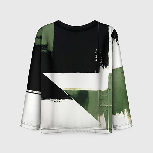 Детский лонгслив Tank логотип машины / 3D-принт – фото 2