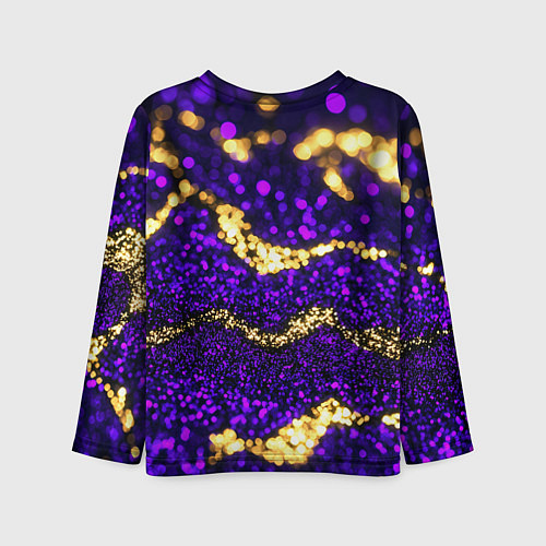 Детский лонгслив Россия - фиолетовая текстура / 3D-принт – фото 2