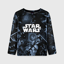 Детский лонгслив Star wars персонажи из звездных войн