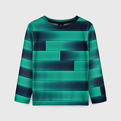 Детский лонгслив Color light blue square