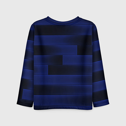 Детский лонгслив Color blue square / 3D-принт – фото 2