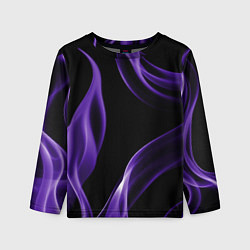 Детский лонгслив Purple abstraction