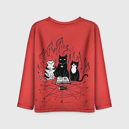 Детский лонгслив Котики колдуют / 3D-принт – фото 2