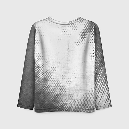 Детский лонгслив Haval - white gradient вертикально / 3D-принт – фото 2