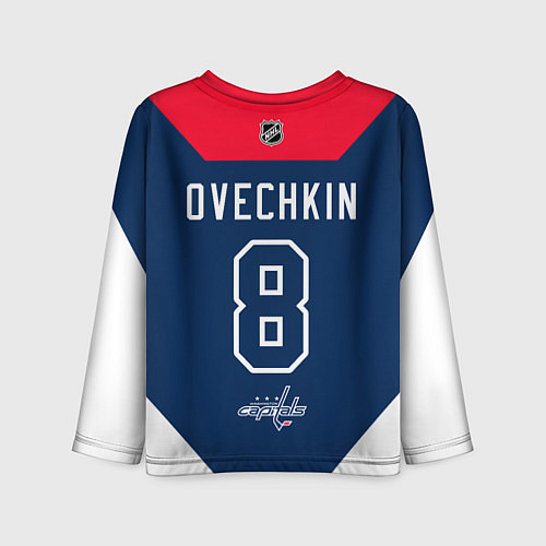 Детский лонгслив Ovechkin - Washington Capitals / 3D-принт – фото 2