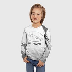 Лонгслив детский Jaguar - white gradient, цвет: 3D-принт — фото 2
