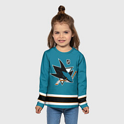 Лонгслив детский San Jose Sharks - NHL team, цвет: 3D-принт — фото 2
