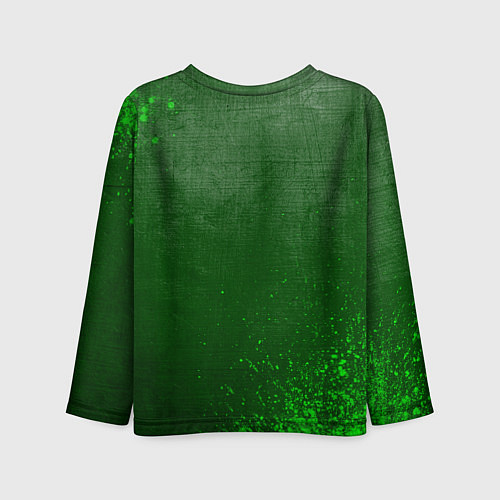 Детский лонгслив Exeed - green gradient / 3D-принт – фото 2