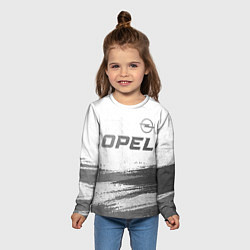 Лонгслив детский Opel - white gradient посередине, цвет: 3D-принт — фото 2