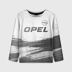 Лонгслив детский Opel - white gradient посередине, цвет: 3D-принт