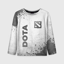 Лонгслив детский Dota - white gradient вертикально, цвет: 3D-принт