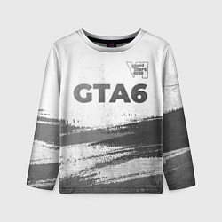 Лонгслив детский GTA6 - white gradient посередине, цвет: 3D-принт