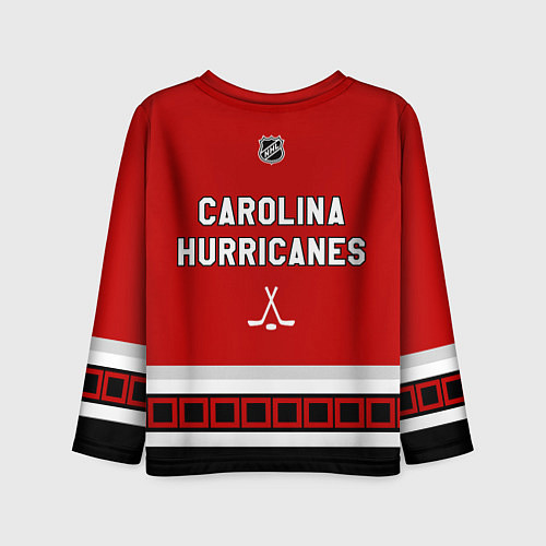 Детский лонгслив Carolina Hurricanes - NHL team / 3D-принт – фото 2
