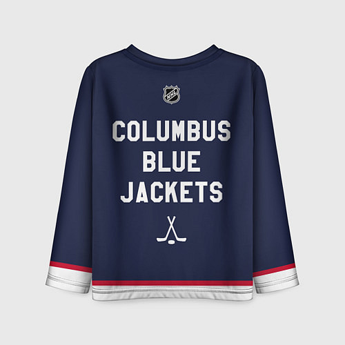 Детский лонгслив Columbus Blue Jackets - NHL team / 3D-принт – фото 2